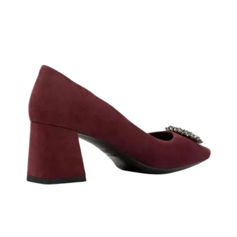 GEOX Giselda Chunky Heel High Heels 6.5cm Women's Red-2