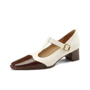 Naiyee High Heels Women's Black/White, Apricot
