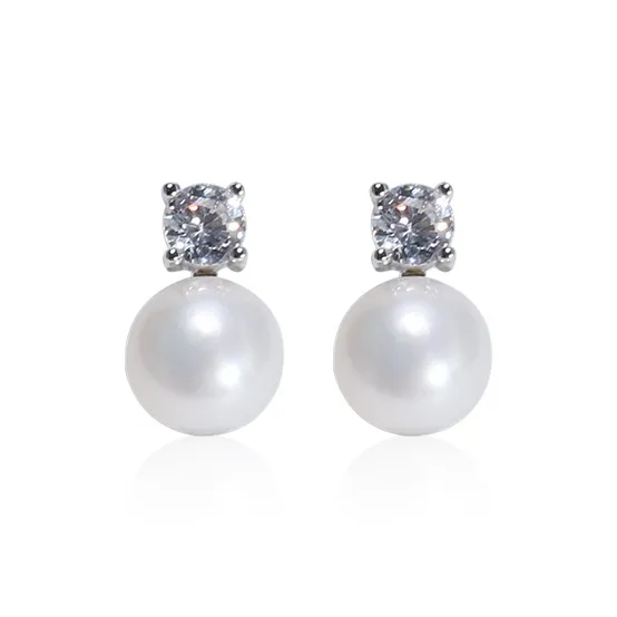 IDOKAWA Freshwater Pearl Stud Earrings Women's-0