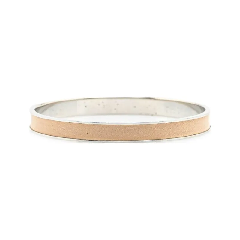 CHANEL 20th Century Palladium Plated Kelly H Lock Bangle Costume Bracelet-2