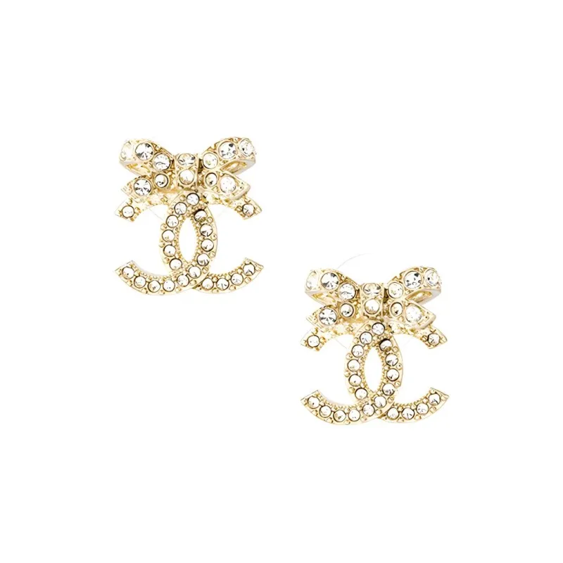 CHANEL Metal Earrings Women's Gold-0