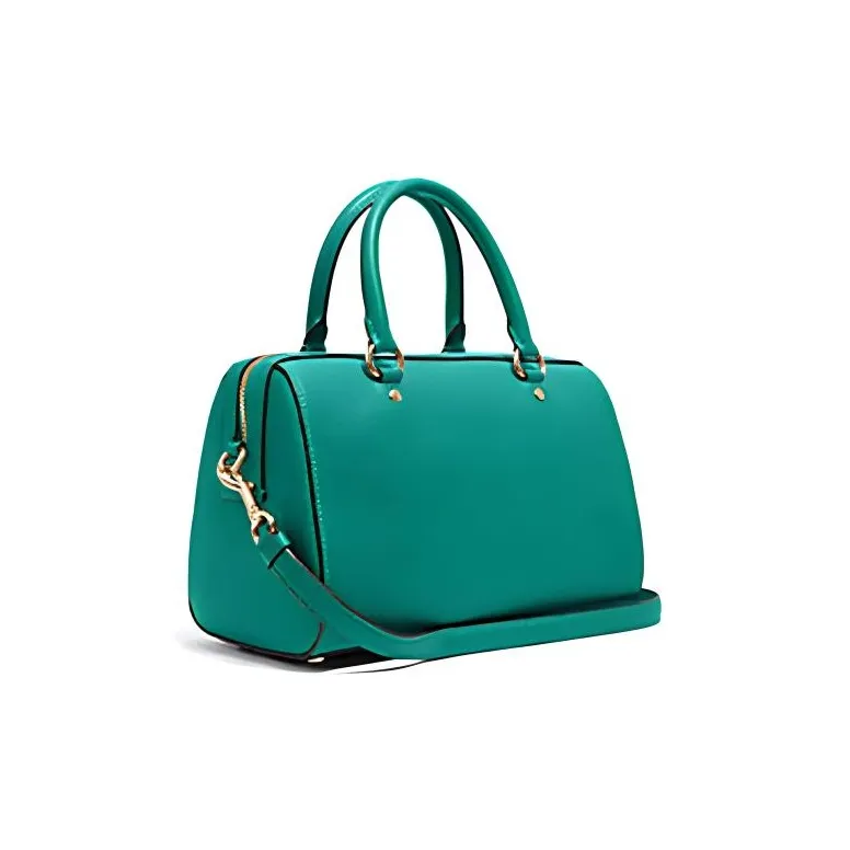 COACH Rowan Leather Handbag Medium Size Women's Emeralds-1