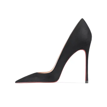 Ganxiaojie Slim Heel High Heels Women's Black