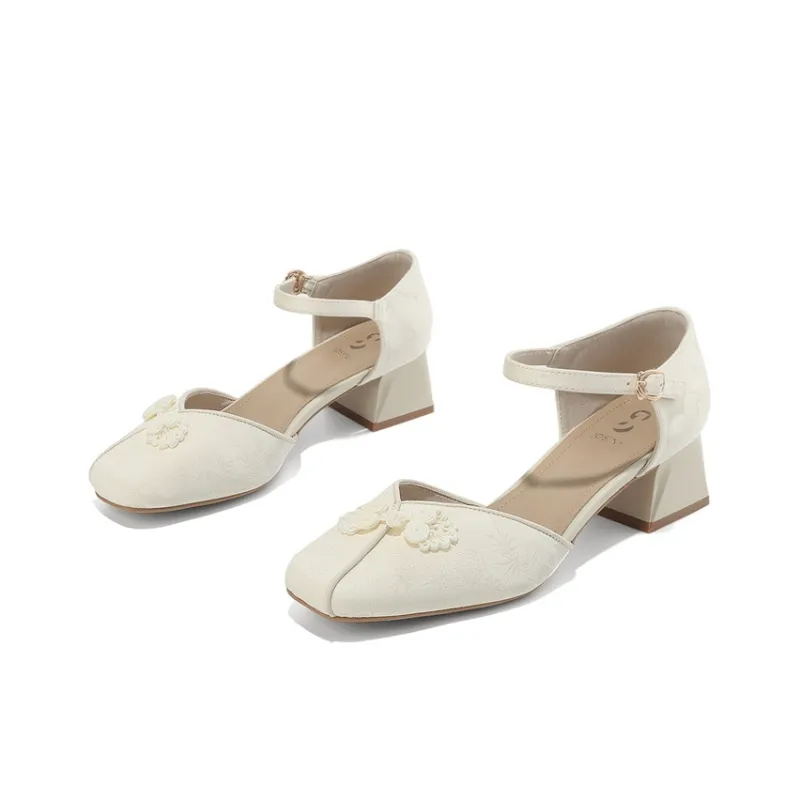 JOSINY High Heels 4.5cm Women's Ecru/Light Pink-2