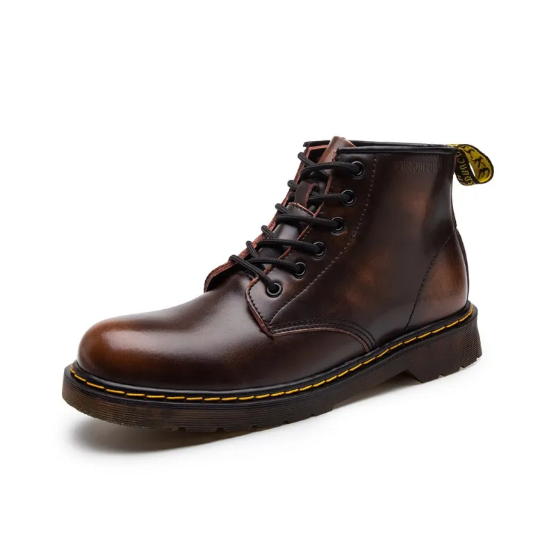 Eminu Martin Boots Unisex Brown/Burgundy-6