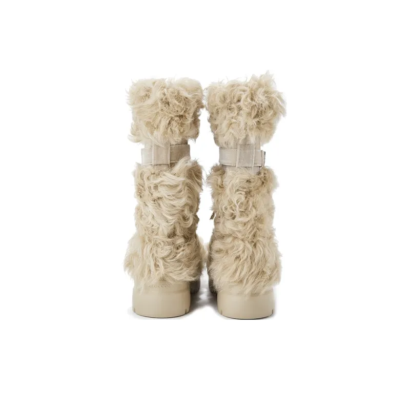 BLOCCO5 Knee high Boots Women's Beige-3