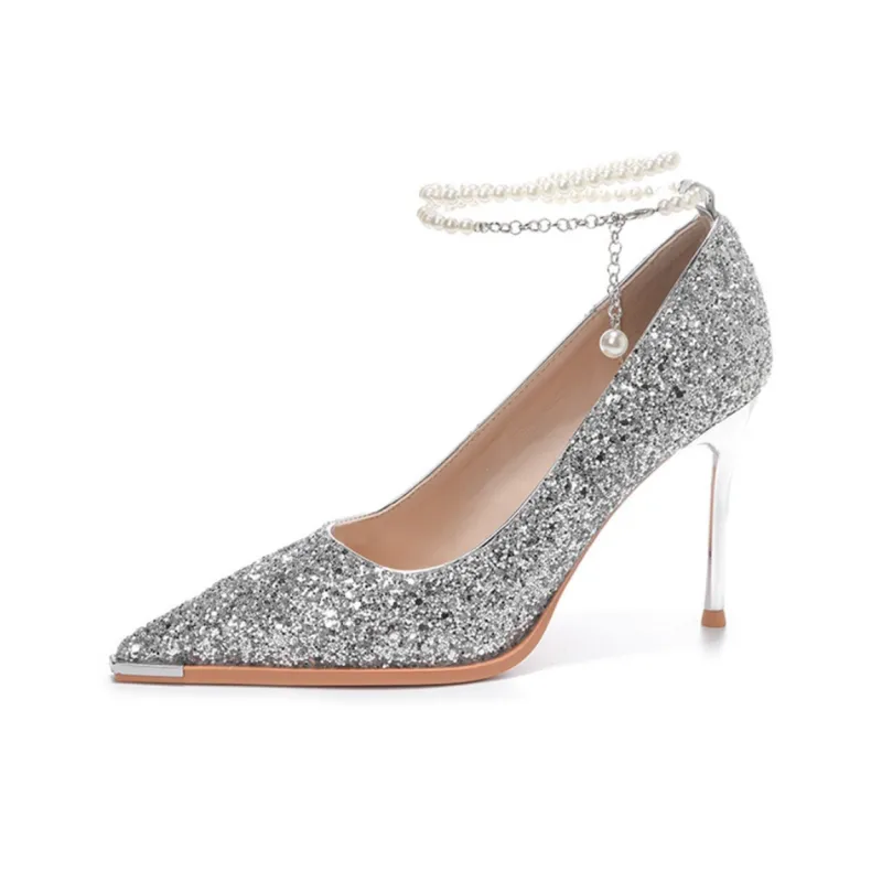 HKCP Slim Heel High Heels 6.5cm Women's-5