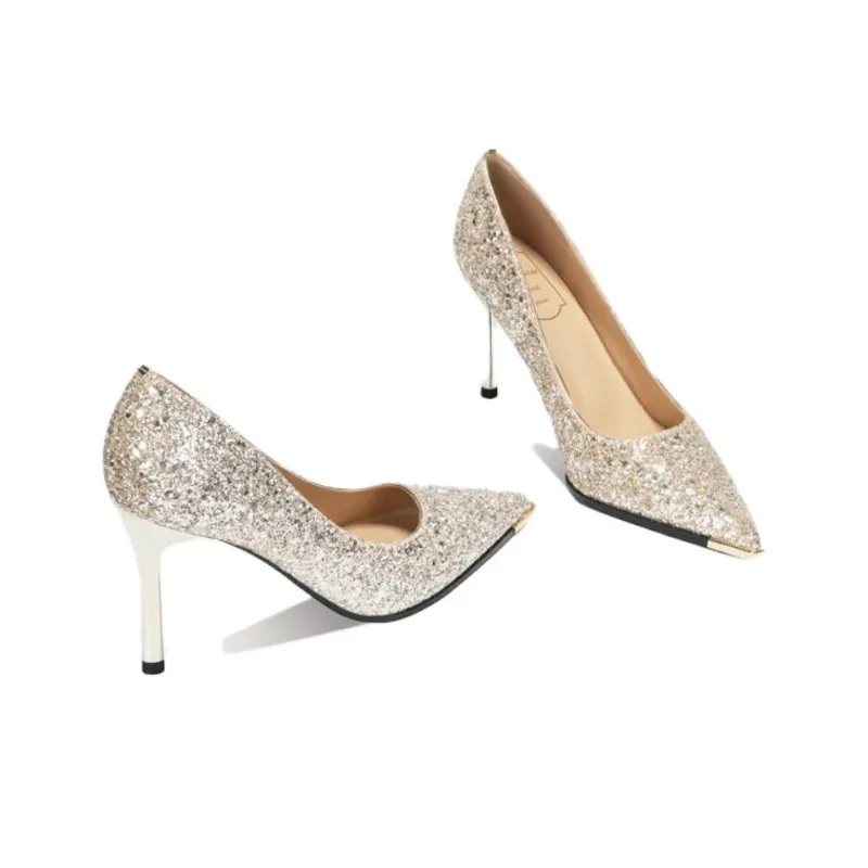 Zubumei Slim Heel High Heels 8CM Women's-7