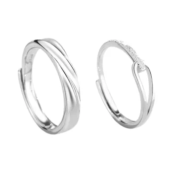 Sanpowa 925 Sterling Silver Rings Unisex