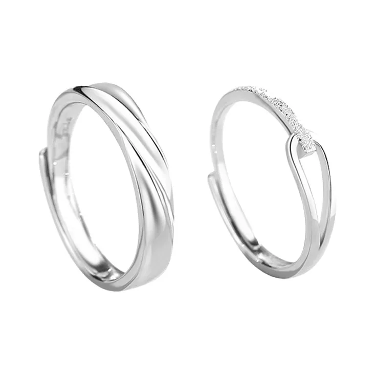 Sanpowa 925 Sterling Silver Rings Unisex-0