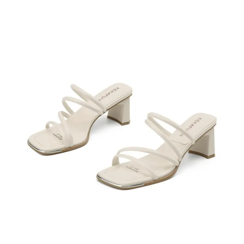KEKAFU Chunky Heel High Heels 6.5cm Women's-11