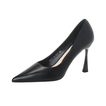 Zubumei Spool Heel High Heels 8.5cm Women's