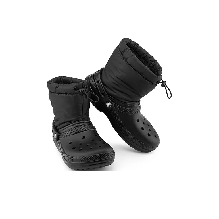 Crocs Classic Lined Neo Puff Boots 'Black'-3