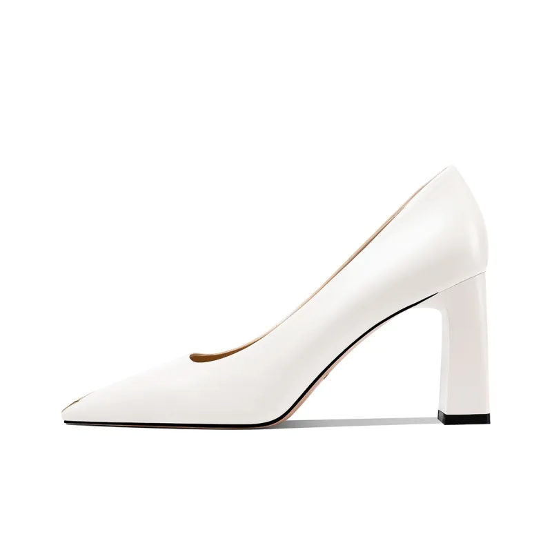 Shesrim Chunky Heel High Heels Women's-4