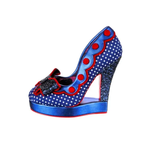 IRREGULAR CHOICE 하이힐 블루 레드 여성