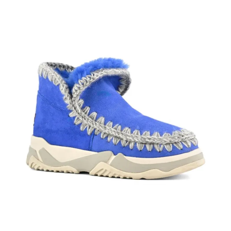 MOU Eskimo Trainer Ankle Boots Women's Blue-2