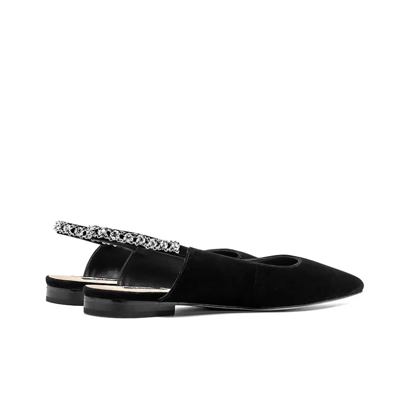 JOOC Slim Heel High Heels 7cm Women's Black-10