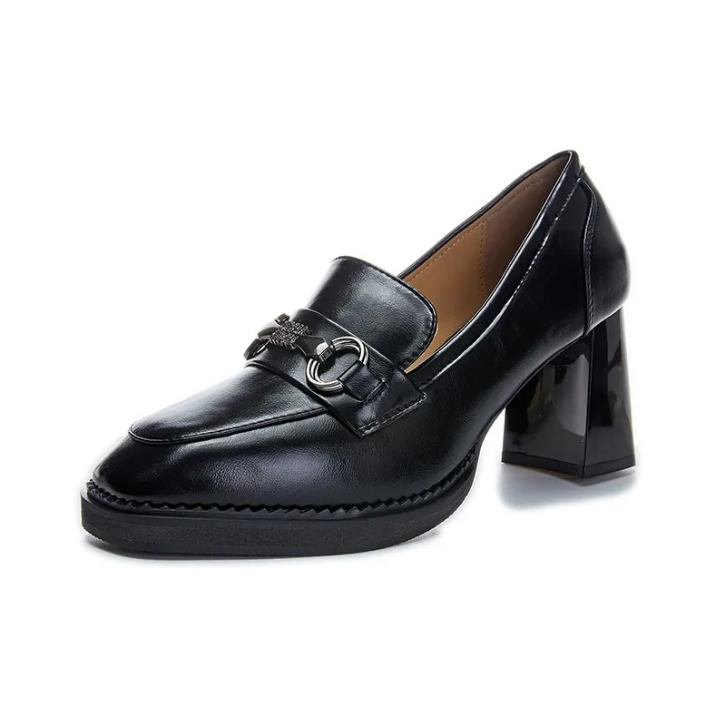 POOQ Chunky Heel High Heels 7.5CM Women's-1