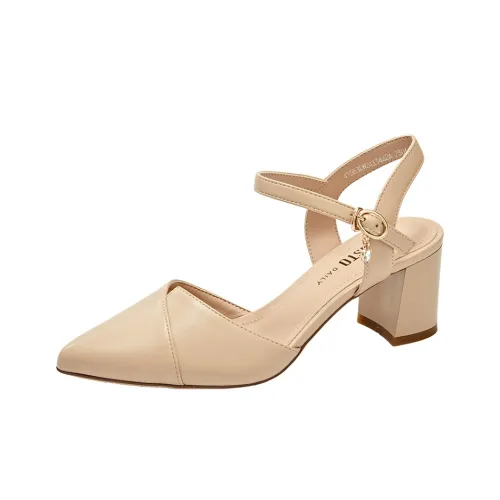 DUSTO Block Heel High Heels 6.4cm Women's