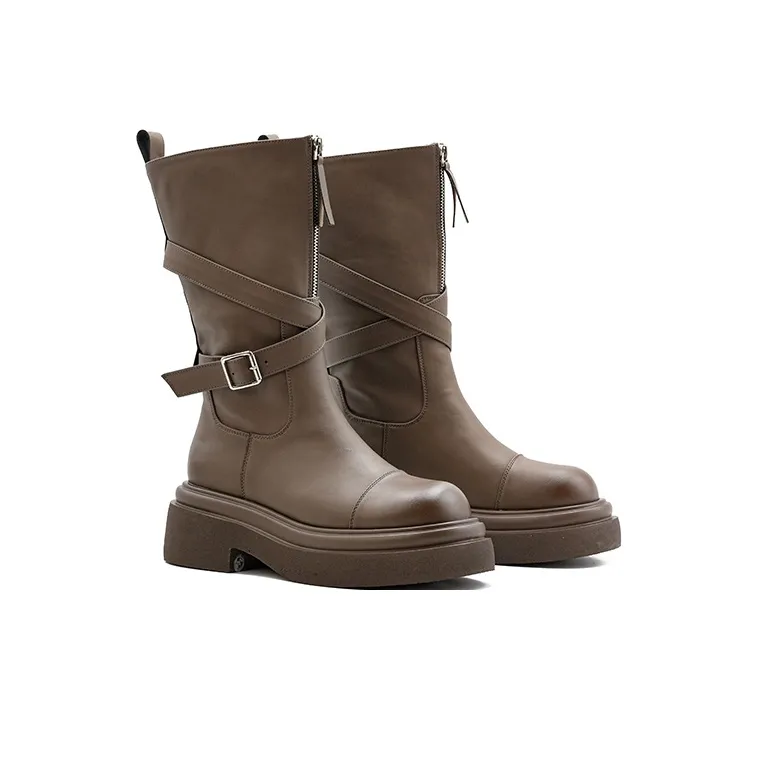 Little Sue Niche Design Lapel Double-Wear Hot Girl Biker Boots Ankle Boots Women's-7