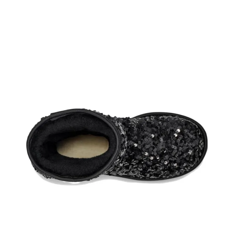 UGG Classic Short 'Sequin Black Grey' Women's-4