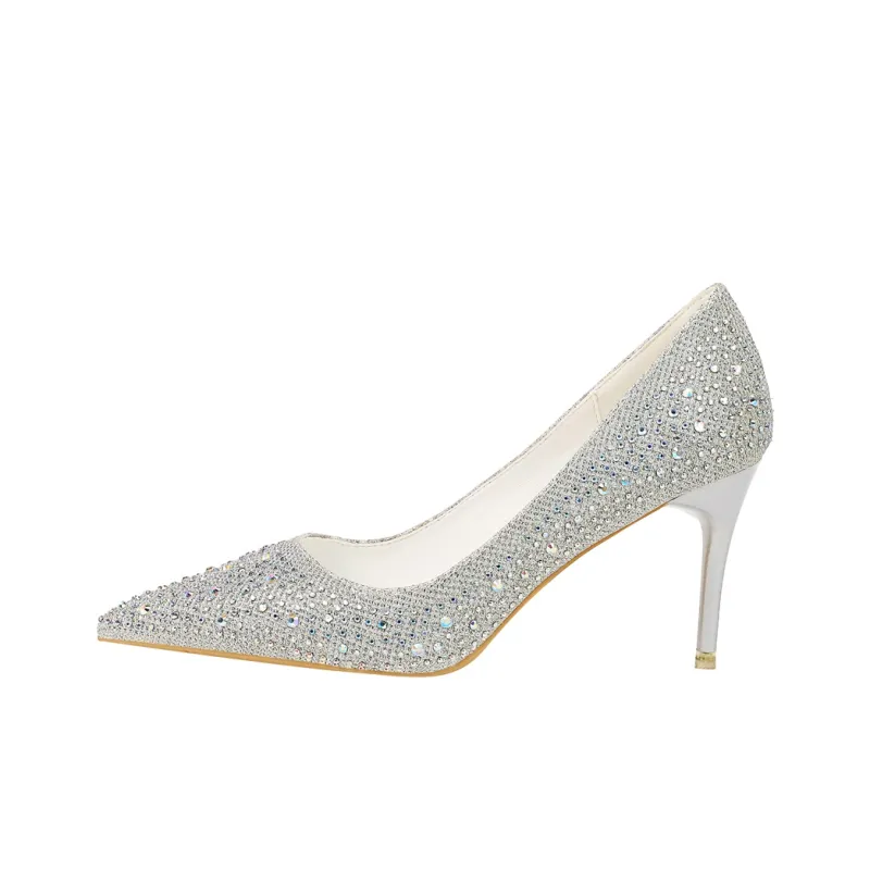 QITUMAUL Slim Heel High Heels Women's-4