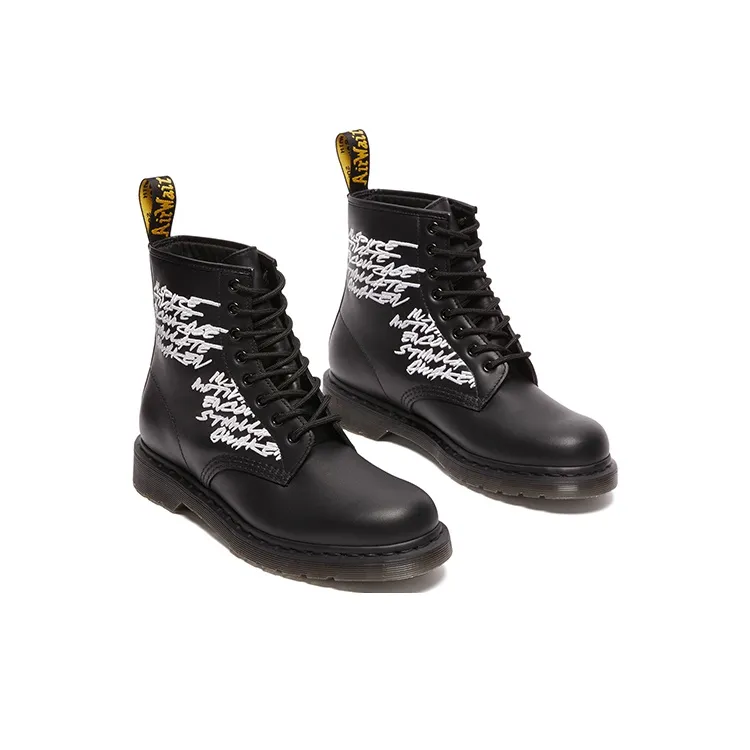 Dr. Martens 1460 Futura Laboratories Embroidered Black Leather-2