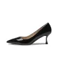 [Air Cotton]-Shiny Cow Leather-Pitch Black-6.5cm
