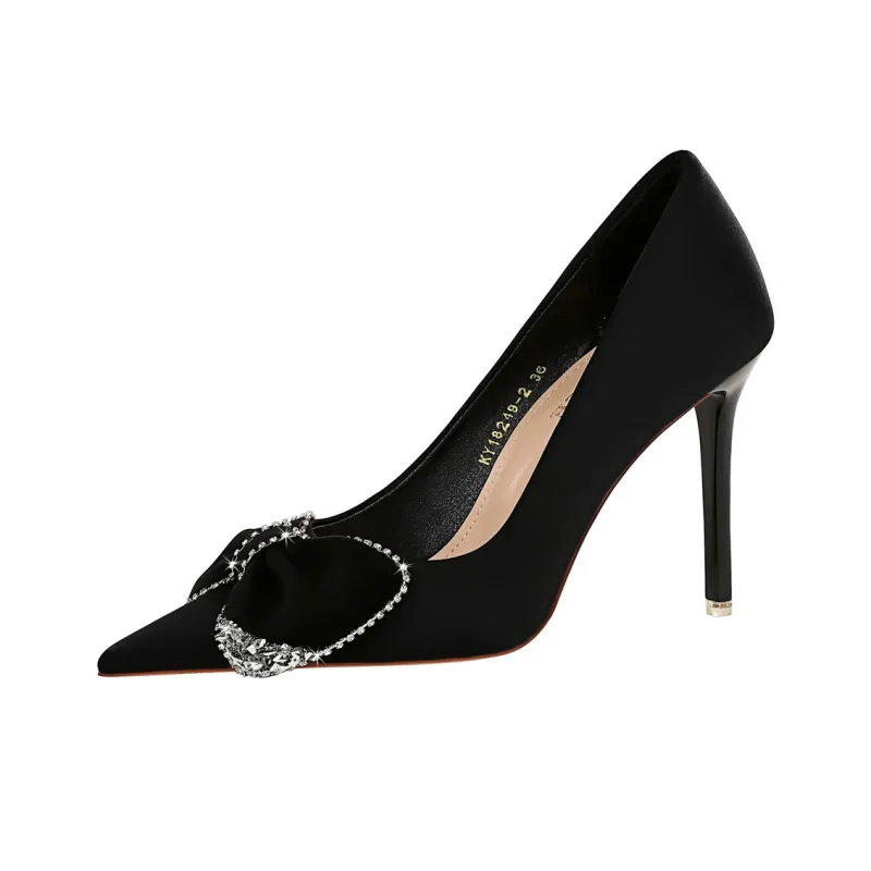 QITUMAUL Slim Heel High Heels Women's-10