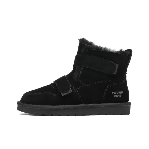 TRUMPPIPE Short Snow Boots Men's Black