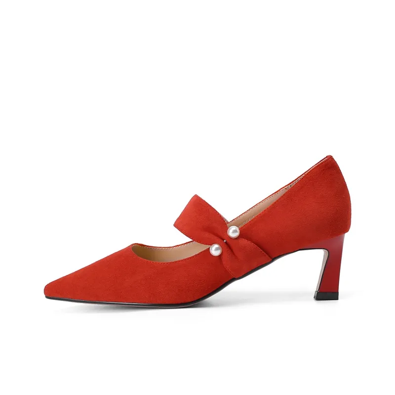VEDULLAR Slim Heel High Heels 5.5cm Women's-6