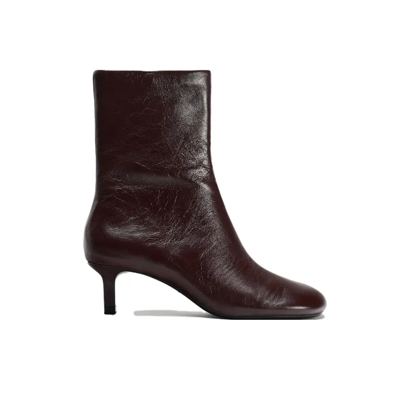 ZARA Ankle Boots Women's Chocolate Brown-1