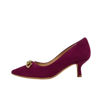 Clarks Slim Heel High Heels 5.5cm Women's Burgundy