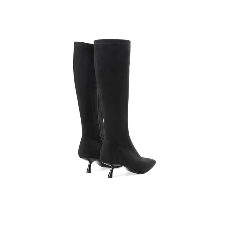 D FUSE SCANDINAVIA Knee high Boots 5.5cm Women's Black-3
