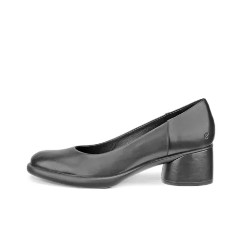 Ecco Chunky Heel High Heels Women's Black