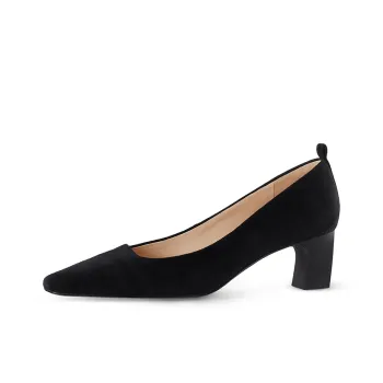7or9 Black Pineapple Chunky Heel Air Cotton High Heels 5cm Women's Black