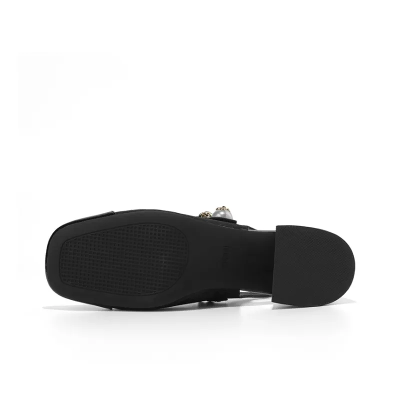 JOSINY High Heels 4.7cm Women's Ecru/Black-3