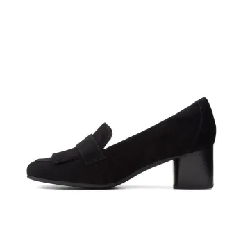 Clarks Chunky Heel High Heels 5.5cm Women's Black