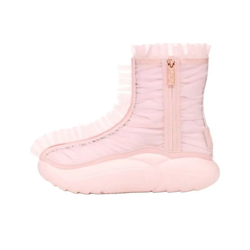 UGG Ruffle Boot Short Collina Strada Seashell Pink Women's-0