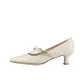 Glossy Leather Milk White