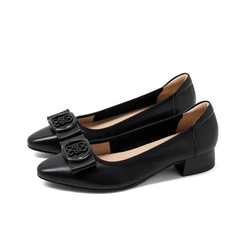 COMELY Chunky Heel High Heels 3cm Women's-6