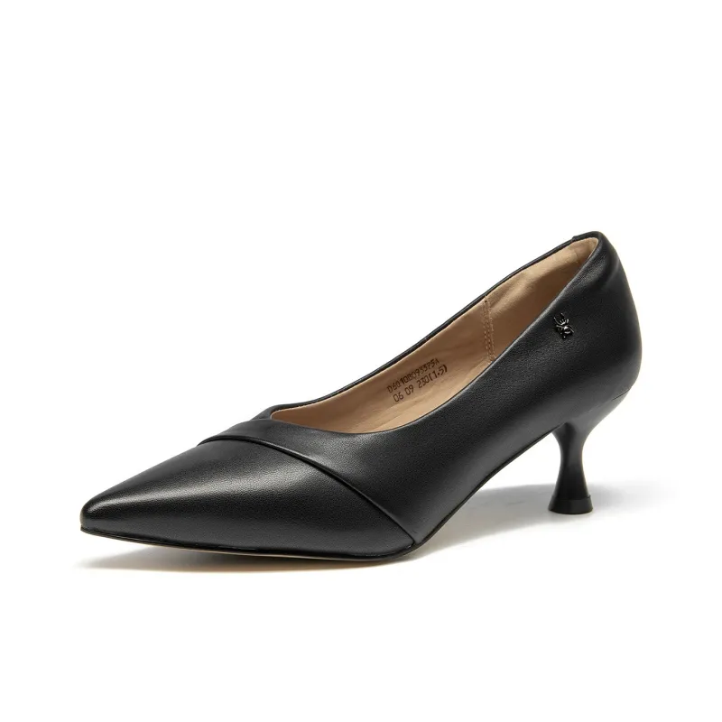 Spider King Slim Heel High Heels 5.5cm Women's Black-4