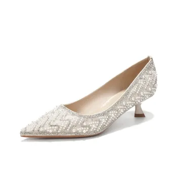 Beijiani High Heels 4.5cm Women's Apricot
