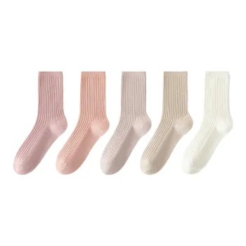 Lan Miao Mid Calf Socks Women's 5 Pack