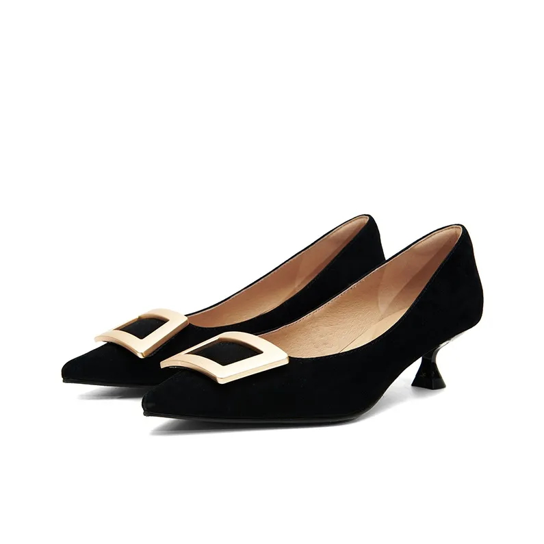 PT'SON Slim Heel High Heels 4.3cm Women's-3