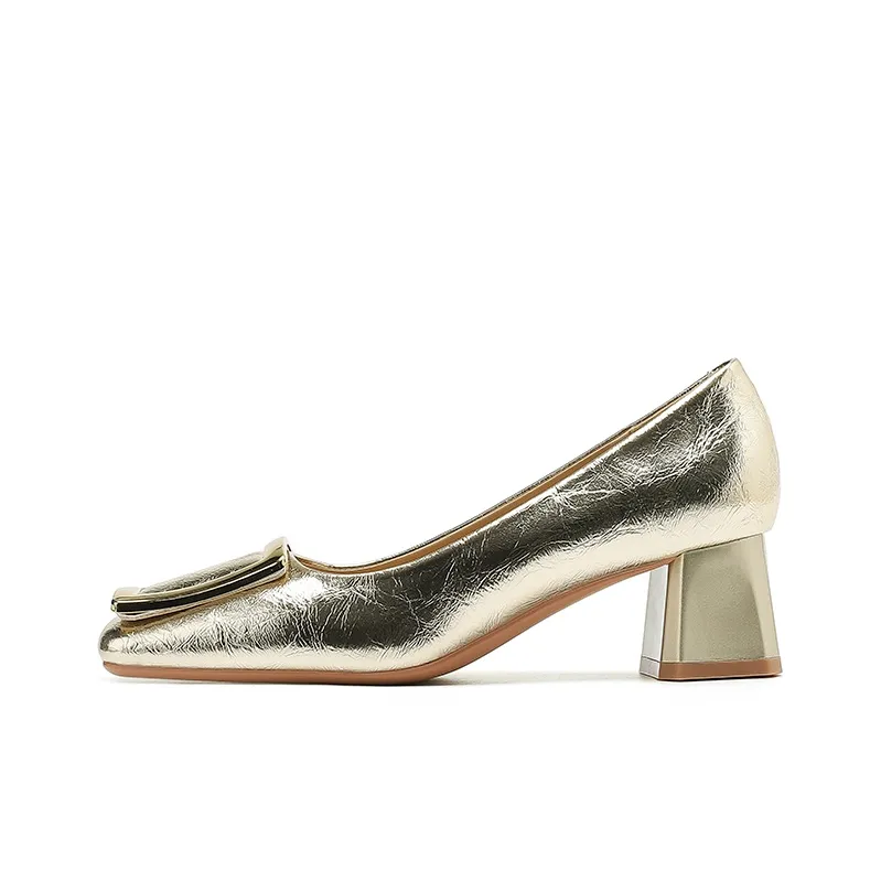 Zubumei Chunky Heel High Heels 5CM Women's-0