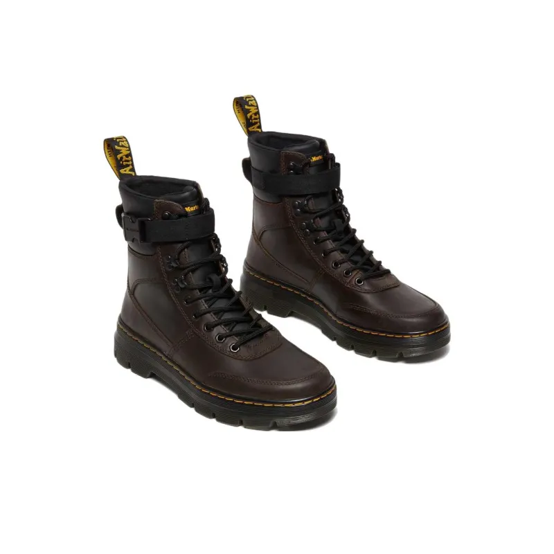 Dr. Martens Dr.Martens Combs Tech Crazy Horse Leather Casual Boots 'Dark Brown Crazy Horse'-2