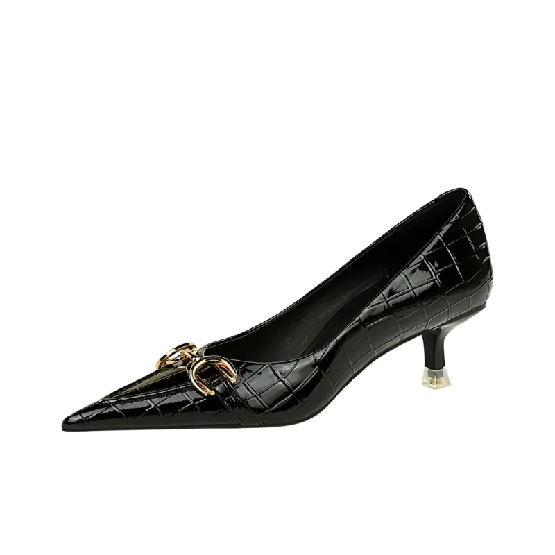 QITUMAUL Slim Heel High Heels 4.5cm Women's-1