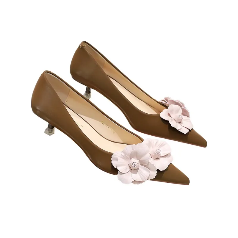 QITUMAUL Slim Heel High Heels 4.5cm Women's-11