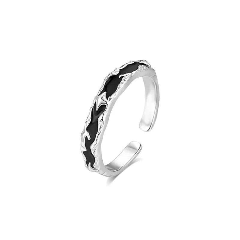 BLANK IN BLANK Sterling Silver Rings Unisex Snake Year Box-5